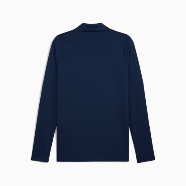 Top para entrenar con cierre de un cuarto para hombre de Portugal, Persian Blue-Sugared Almond, extralarge
